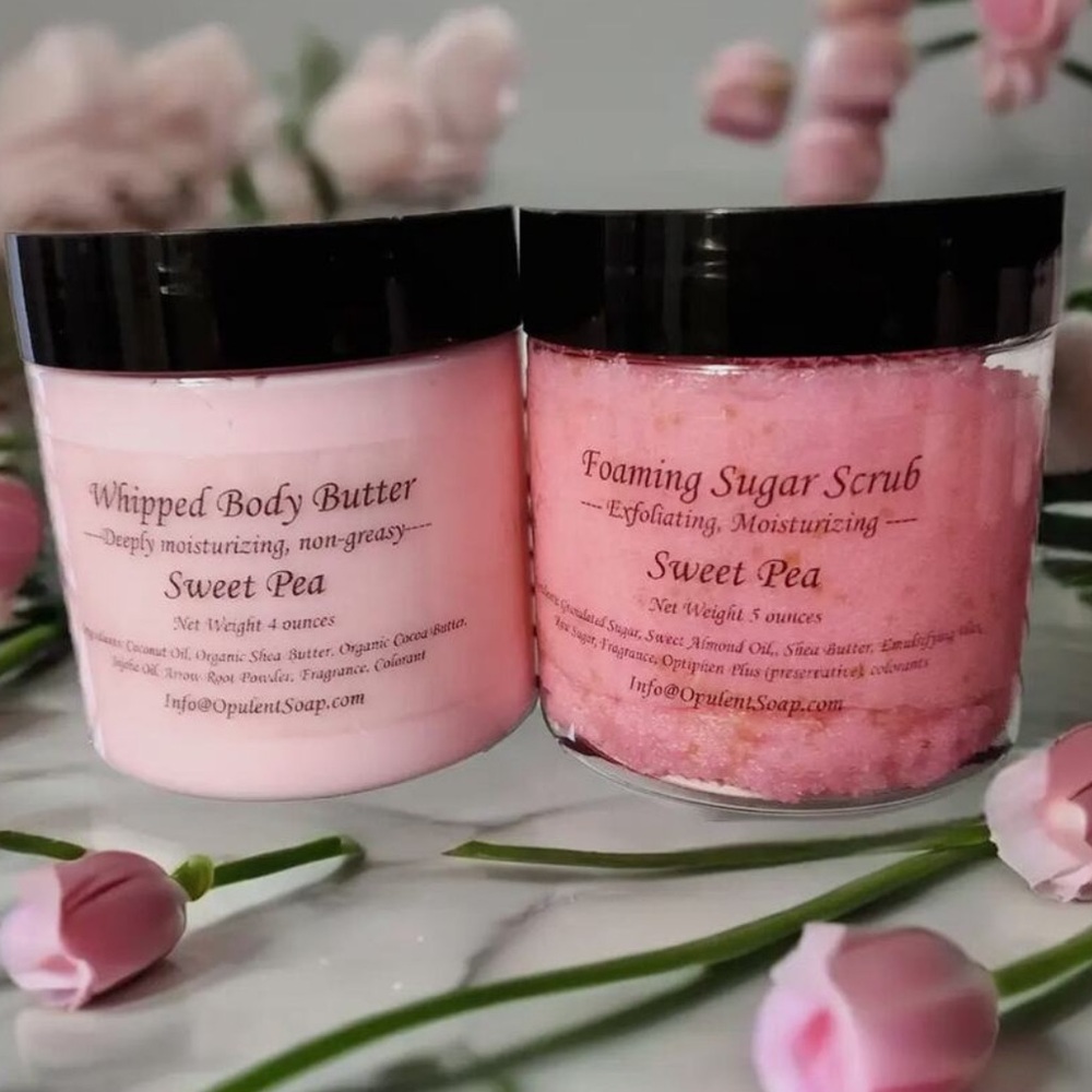 CHERRY ALMOND  SET OF 2 SUGAR SCRUB AND BODY BUTTER